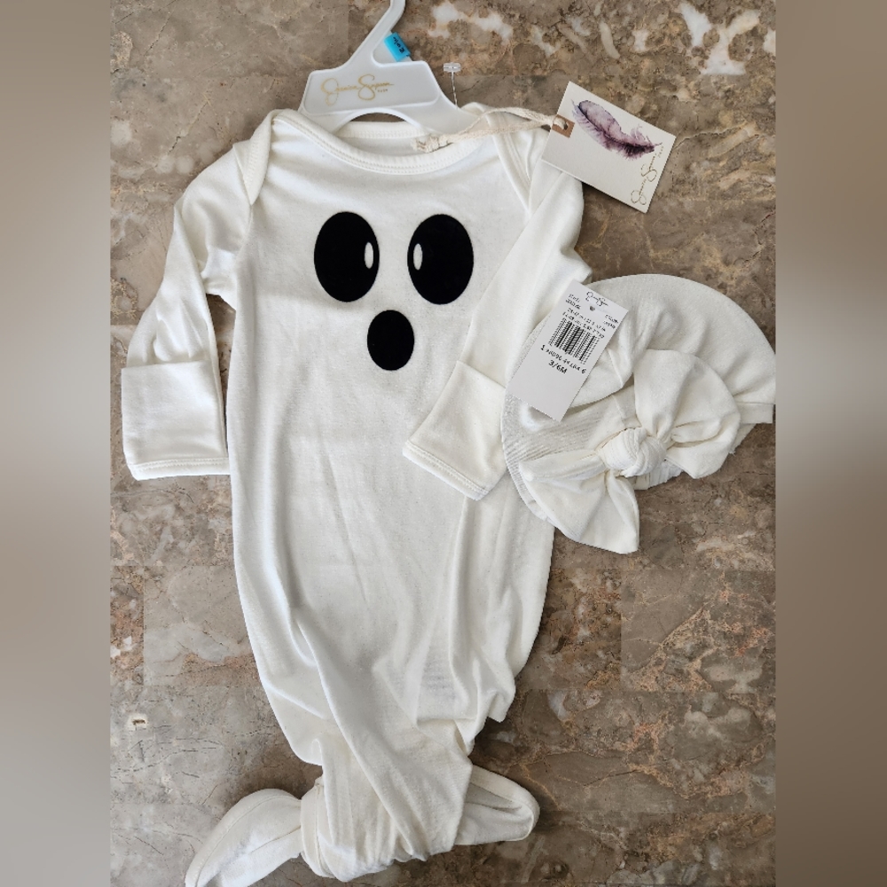 3/6m Jessica Simpson Baby Infant Sleep Sack Ghost Halloween
